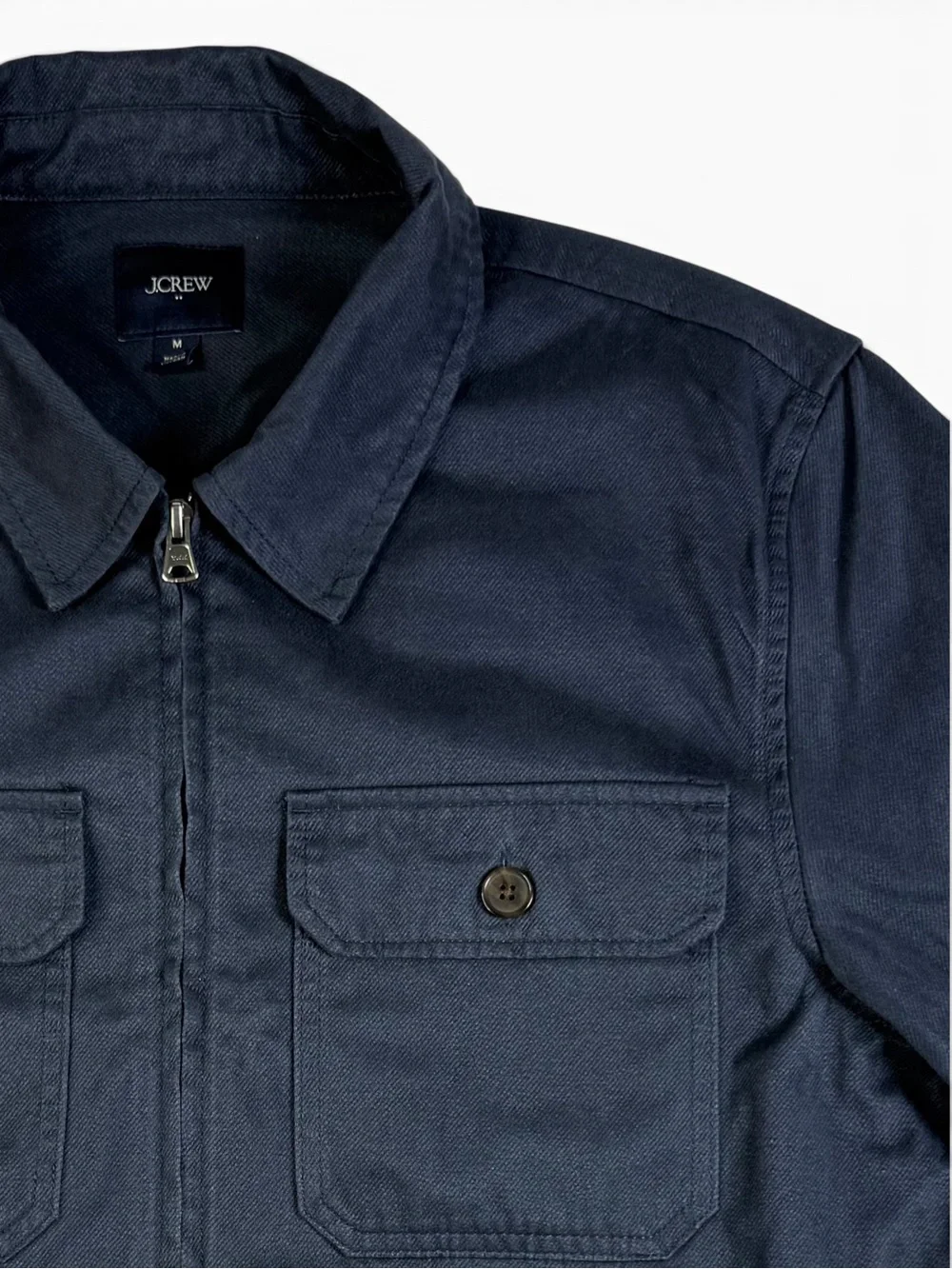 NWOT J. Crew Twill Station Jacket Navy Men’s Medium